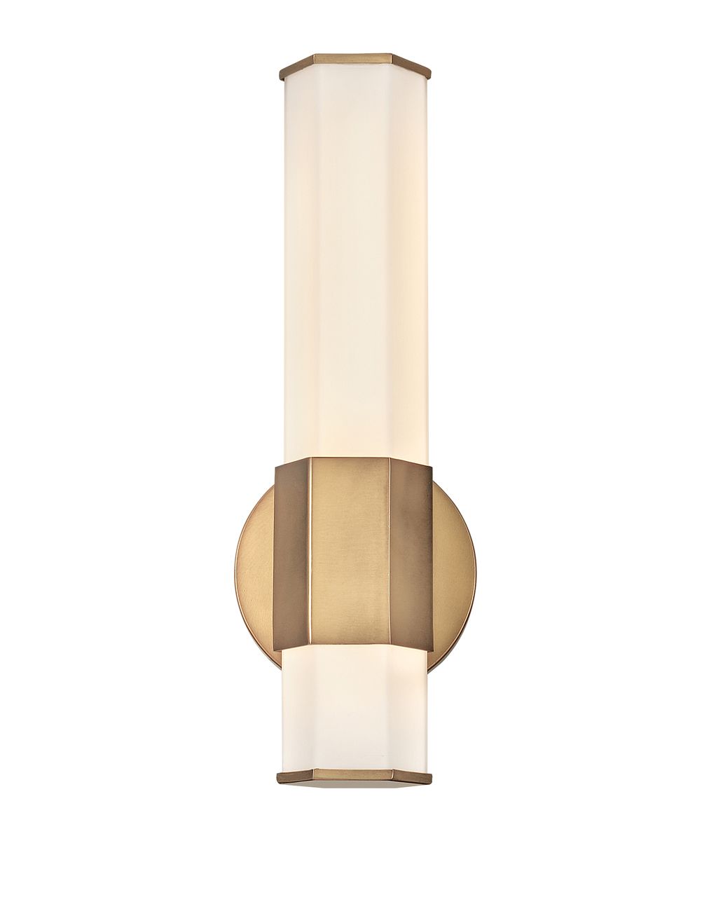 Image 6 Hinkley Facet 14" High Heritage Brass LED Wall Sconce more views