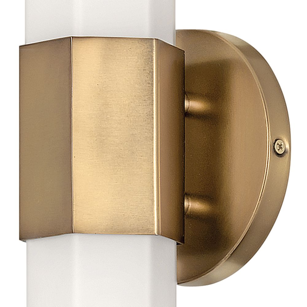 Hinkley Facet 14" High Heritage Brass LED Wall Sconce