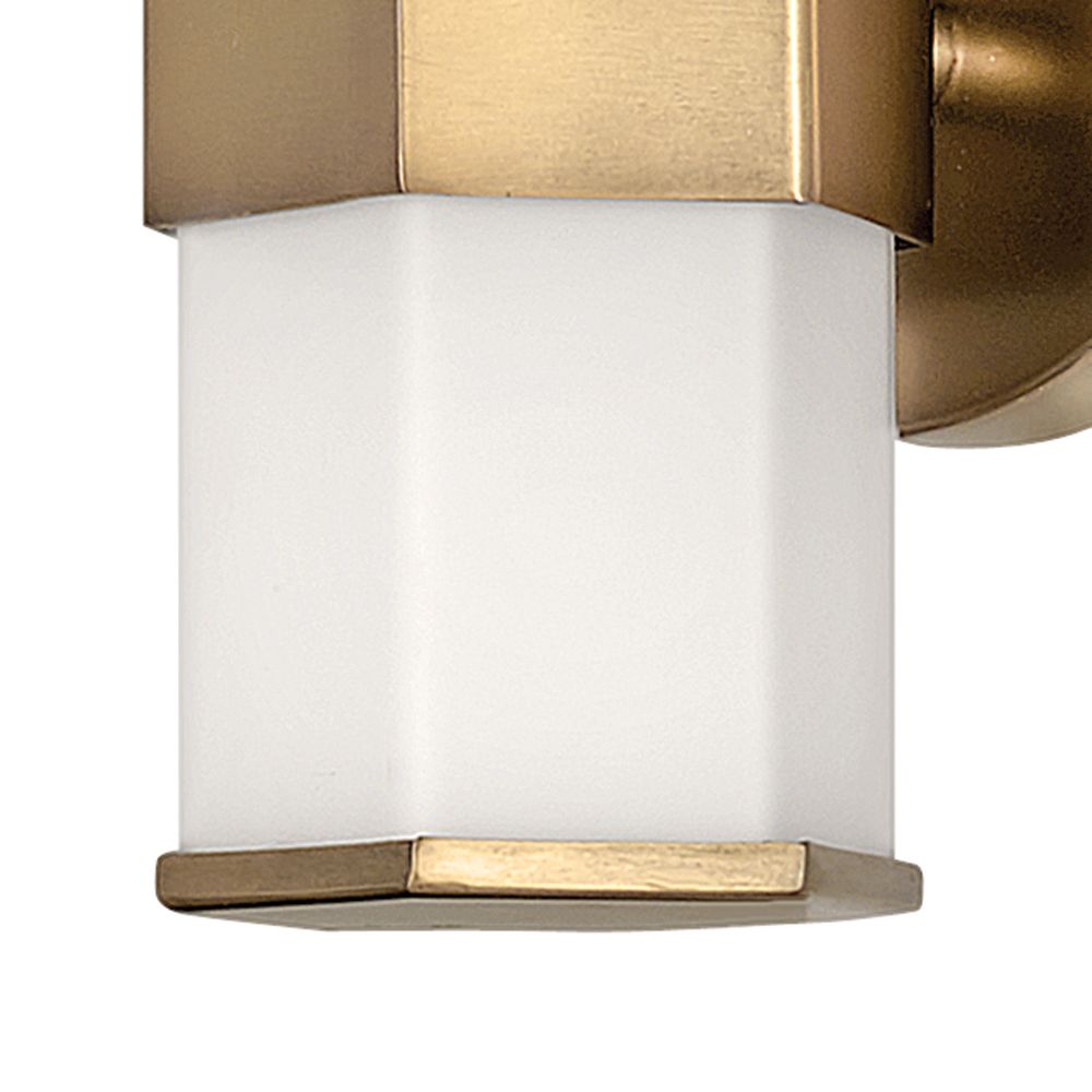 Hinkley Facet 14" High Heritage Brass LED Wall Sconce
