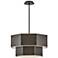 Hinkley Facet 22 1/4"W Black Oxide 2-Tier Hexagon Chandelier