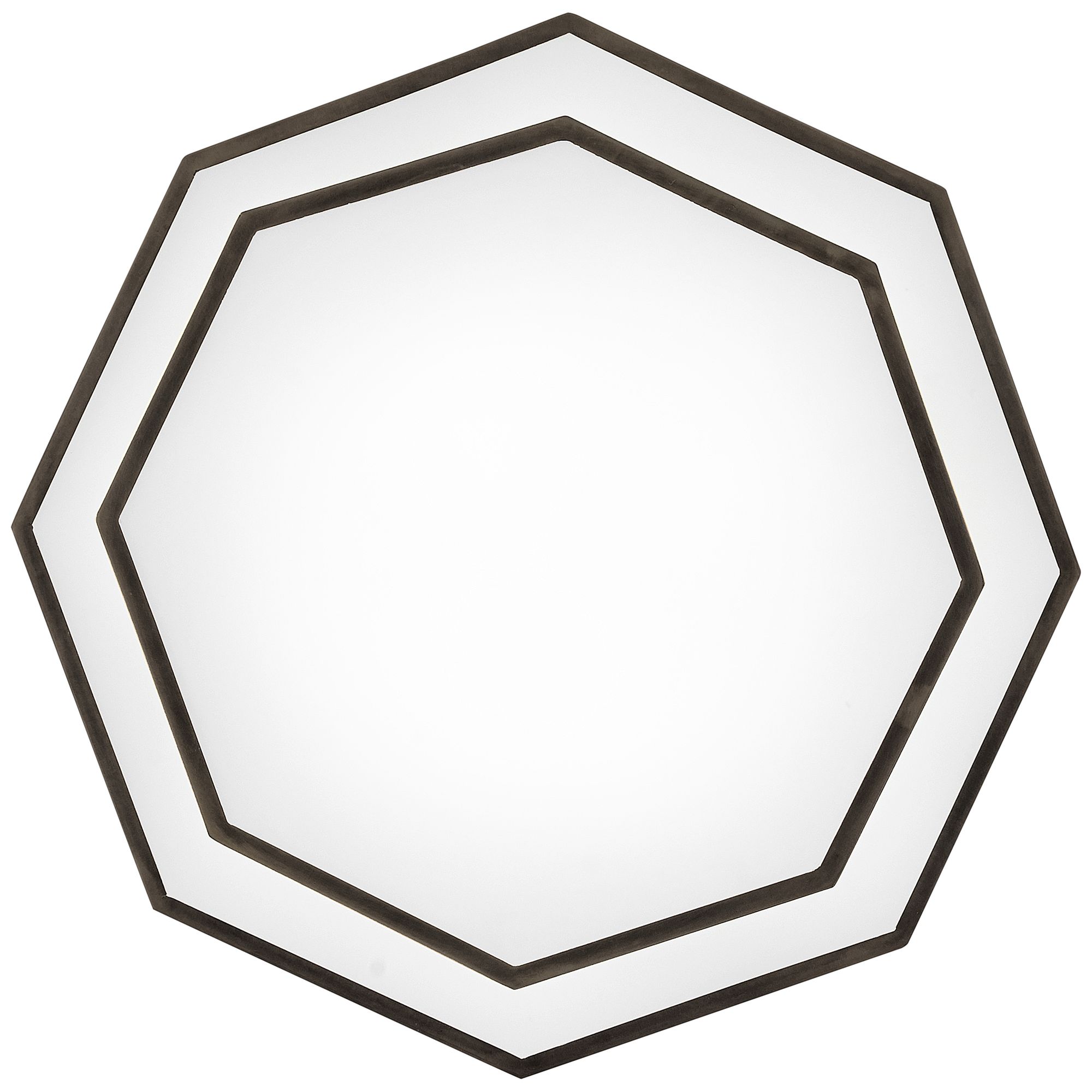 Hinkley Facet 22 1/4"W Black Oxide 2-Tier Hexagon Chandelier