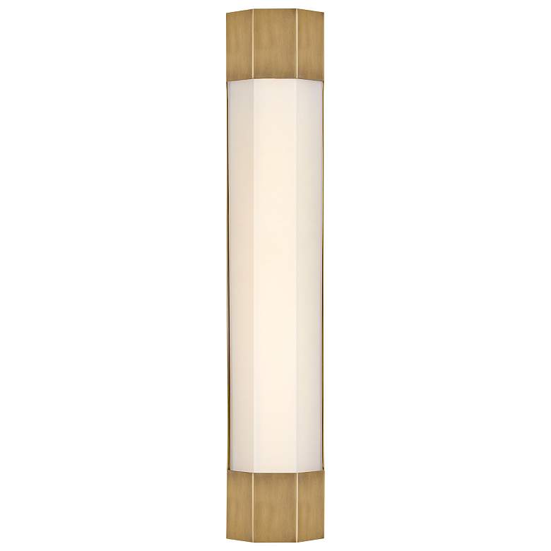 Image 3 Hinkley Facet 23 3/4" High Heritage Brass LED Wall Sconce more views