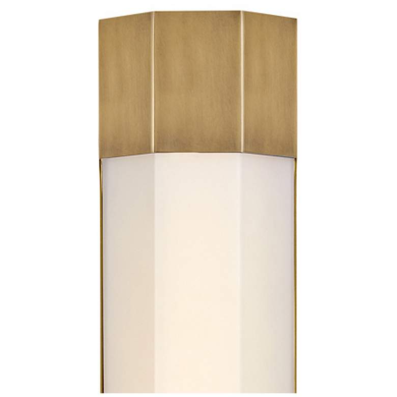 Image 7 Hinkley Facet 23 3/4" High Heritage Brass LED Wall Sconce more views