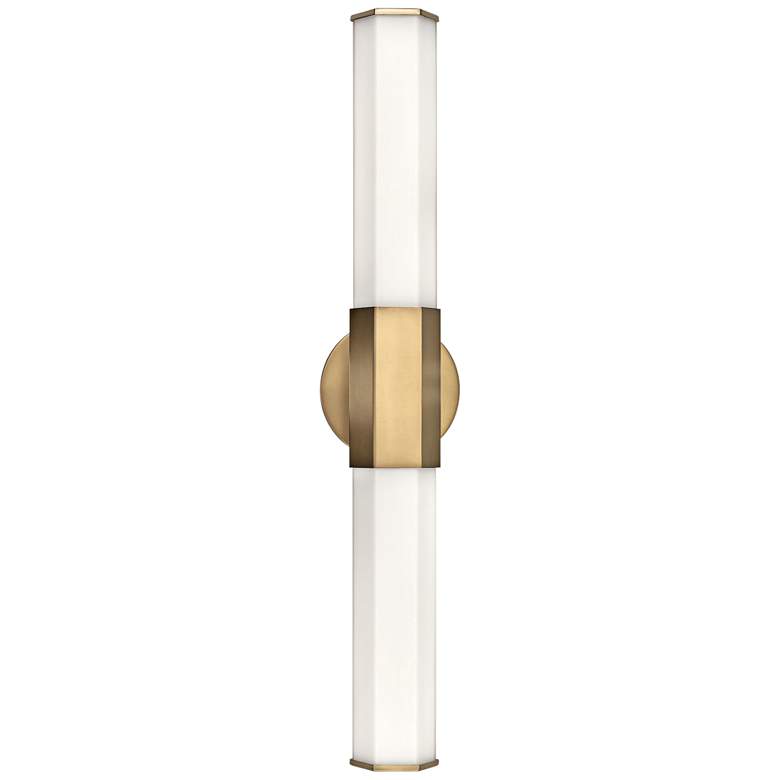 Image 4 Hinkley Facet 26" Wide Heritage Brass LED Bath Light more views