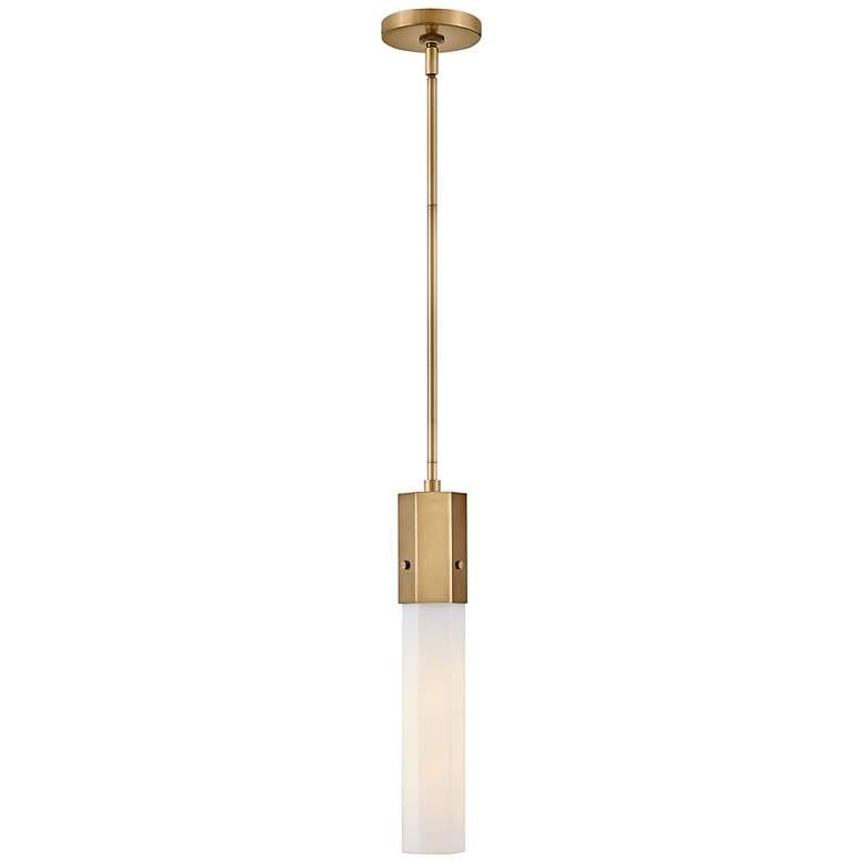 Image 6 Hinkley Facet 3 1/4" Wide Heritage Brass Mini Pendant more views