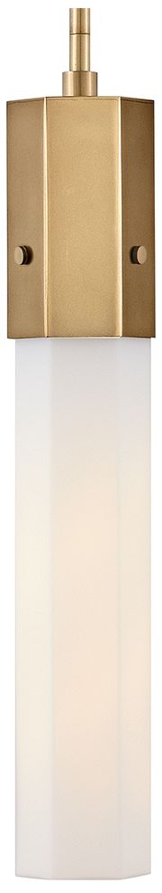 Hinkley Facet 3 1/4" Wide Heritage Brass Mini Pendant