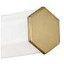 Hinkley Facet 32" Brass and White Glass Modern LED Bath Light