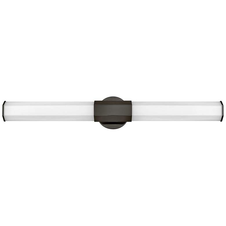 Image 1 Hinkley Facet 32" Wide Black Oxide LED Bath Light