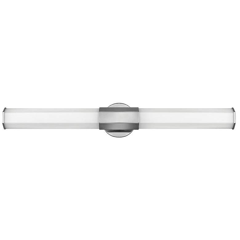 Image 1 Hinkley Facet 32"W Polished Nickel 2-Light LED Bath Light