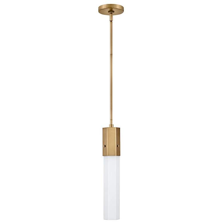 Image 1 HINKLEY FACET Extra Small Pendant Heritage Brass