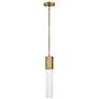 HINKLEY FACET Extra Small Pendant Heritage Brass