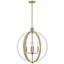 2_Hinkley Fallon 24"W Lacquered Brass 4-Light Orb Chandelier more views