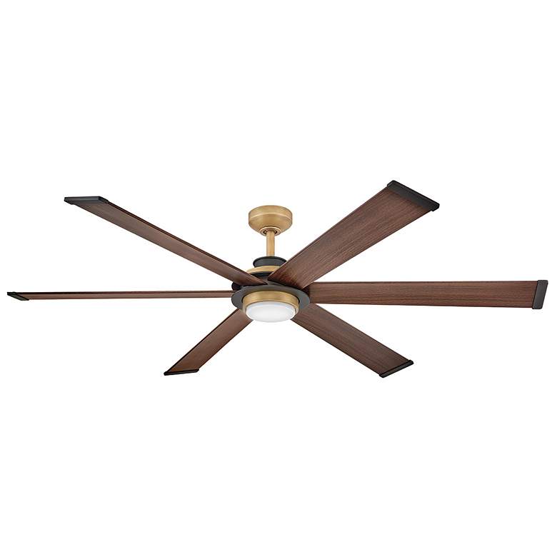 Image 1 Hinkley Fan Andros 64" LED Smart Fan Heritage Brass