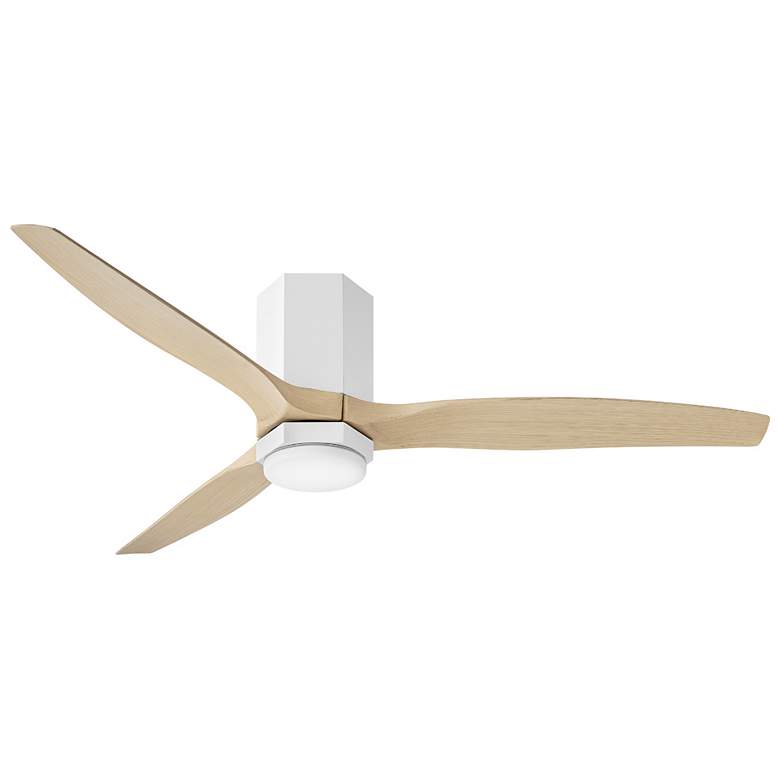 Image 2 Hinkley Fan Facet 52" LED Smart Fan Matte White more views