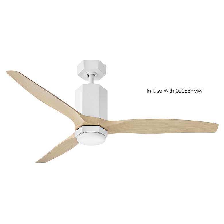 Image 4 Hinkley Fan Facet 52" LED Smart Fan Matte White more views