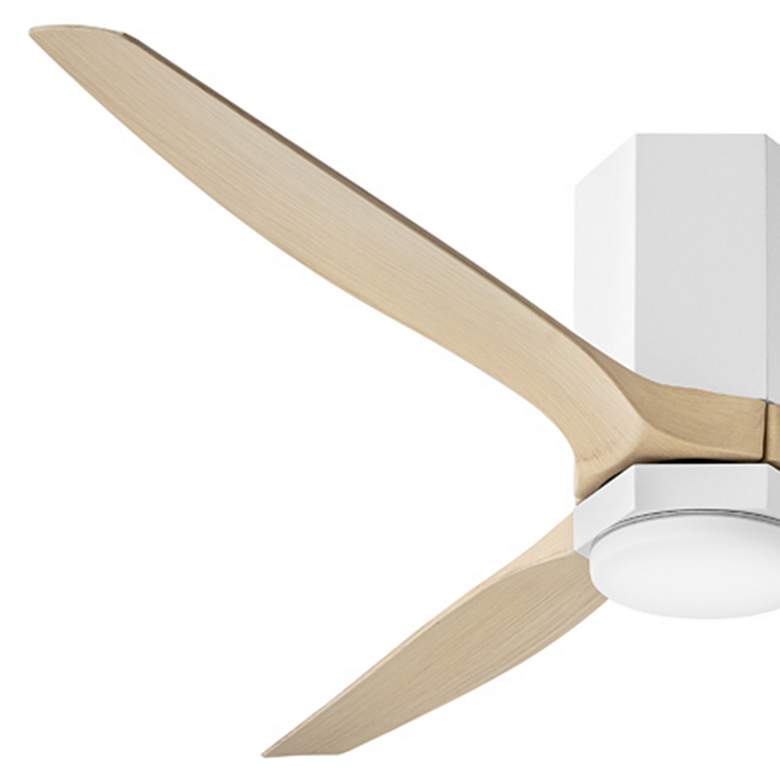 Image 7 Hinkley Fan Facet 52" LED Smart Fan Matte White more views