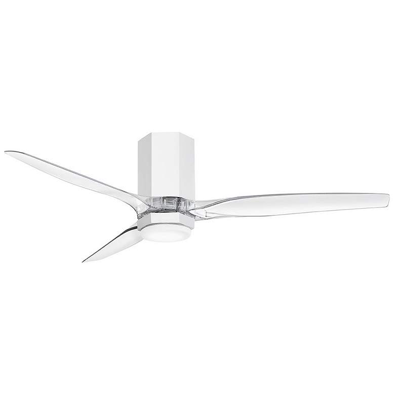 Image 1 Hinkley Fan Facet 52" LED Smart Fan Matte White