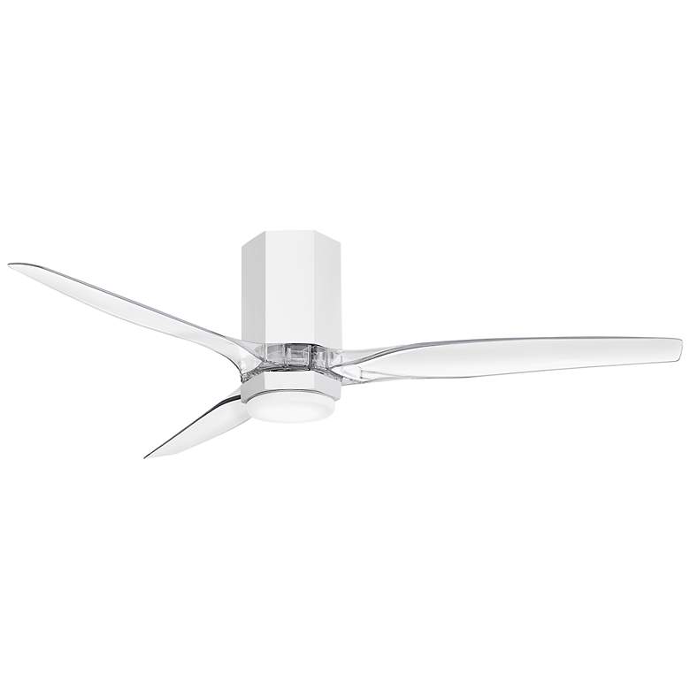 Image 2 Hinkley Fan Facet 52" LED Smart Fan Matte White more views