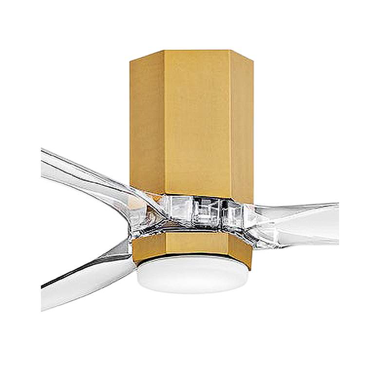Image 2 Hinkley Fan Facet 60" LED Smart Fan Heritage Brass more views