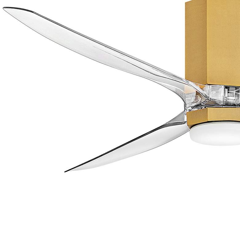 Image 4 Hinkley Fan Facet 60" LED Smart Fan Heritage Brass more views