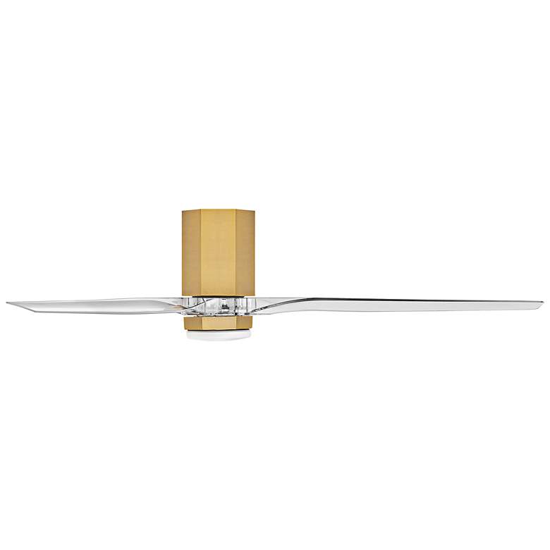 Image 7 Hinkley Fan Facet 60" LED Smart Fan Heritage Brass more views