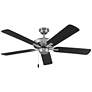 2_HINKLEY FAN Metro 52" Fan Brushed Nickel Matte Black Silver Blades more views