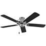 3_HINKLEY FAN Metro 52" Fan Brushed Nickel Matte Black Silver Blades more views