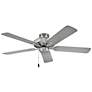 5_HINKLEY FAN Metro 52" Fan Brushed Nickel Matte Black Silver Blades more views