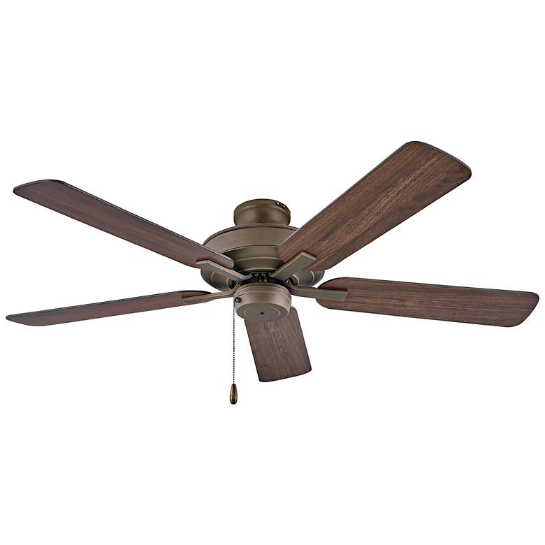 Image 4 HINKLEY FAN Metro Wet 52" Fan Metallic Matte Bronze Walnut Blades more views