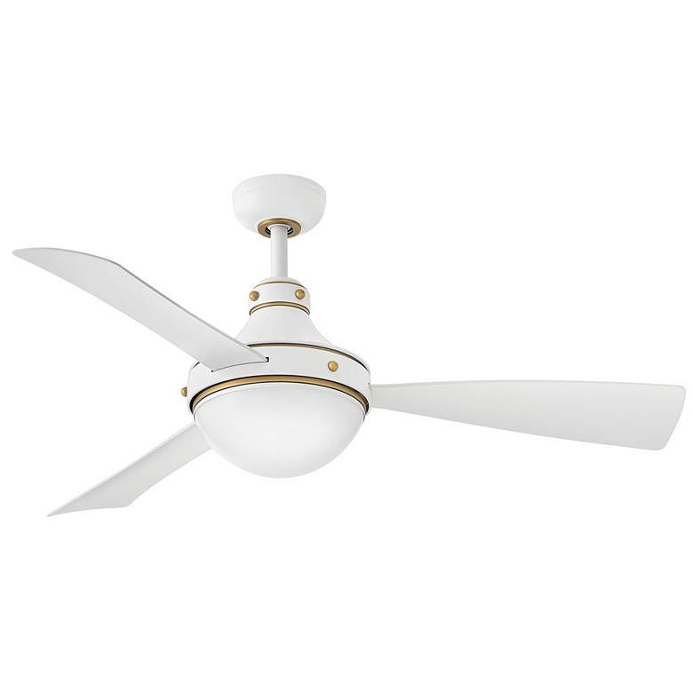 Image 1 Hinkley Fan Oliver 50" LED Smart Fan Matte White