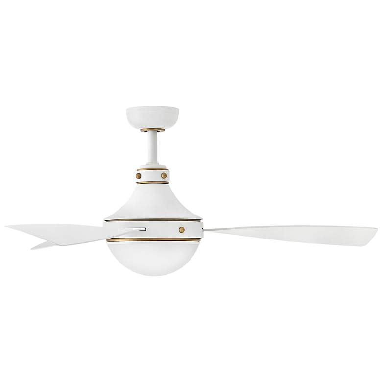 Image 4 Hinkley Fan Oliver 50" LED Smart Fan Matte White more views