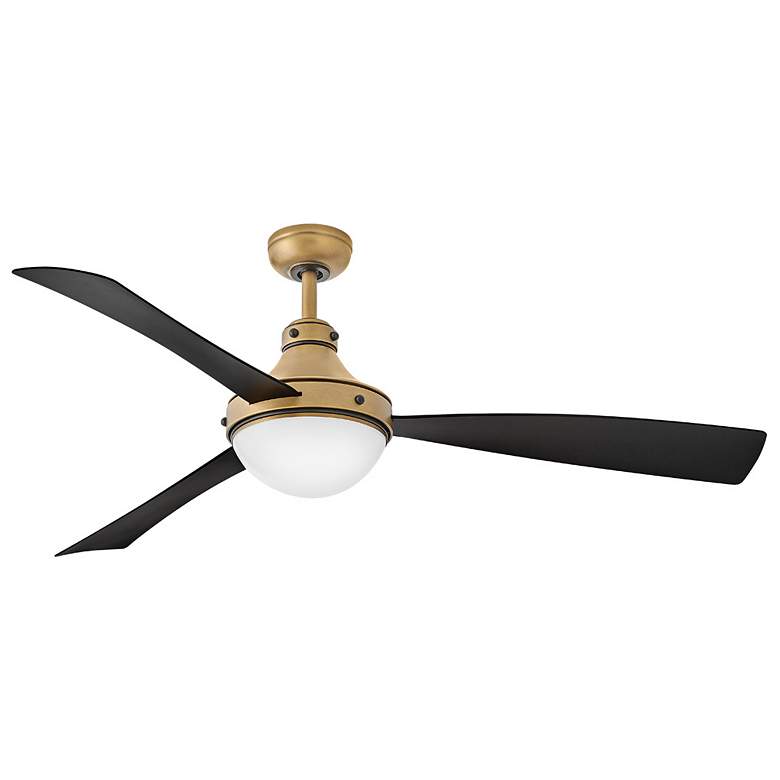 Image 1 Hinkley Fan Oliver 62" LED Smart Fan Heritage Brass