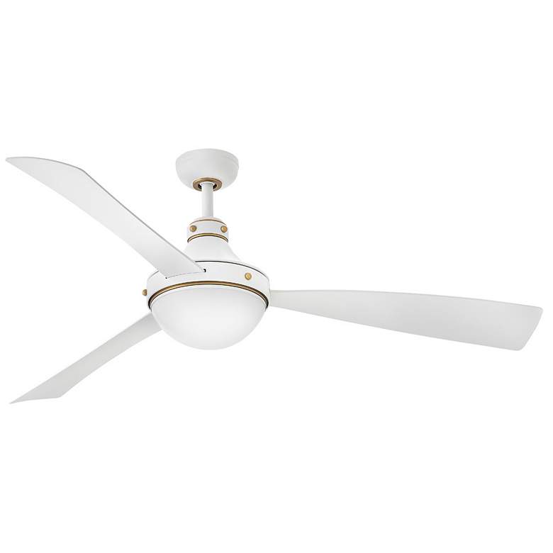Image 1 Hinkley Fan Oliver 62" LED Smart Fan Matte White
