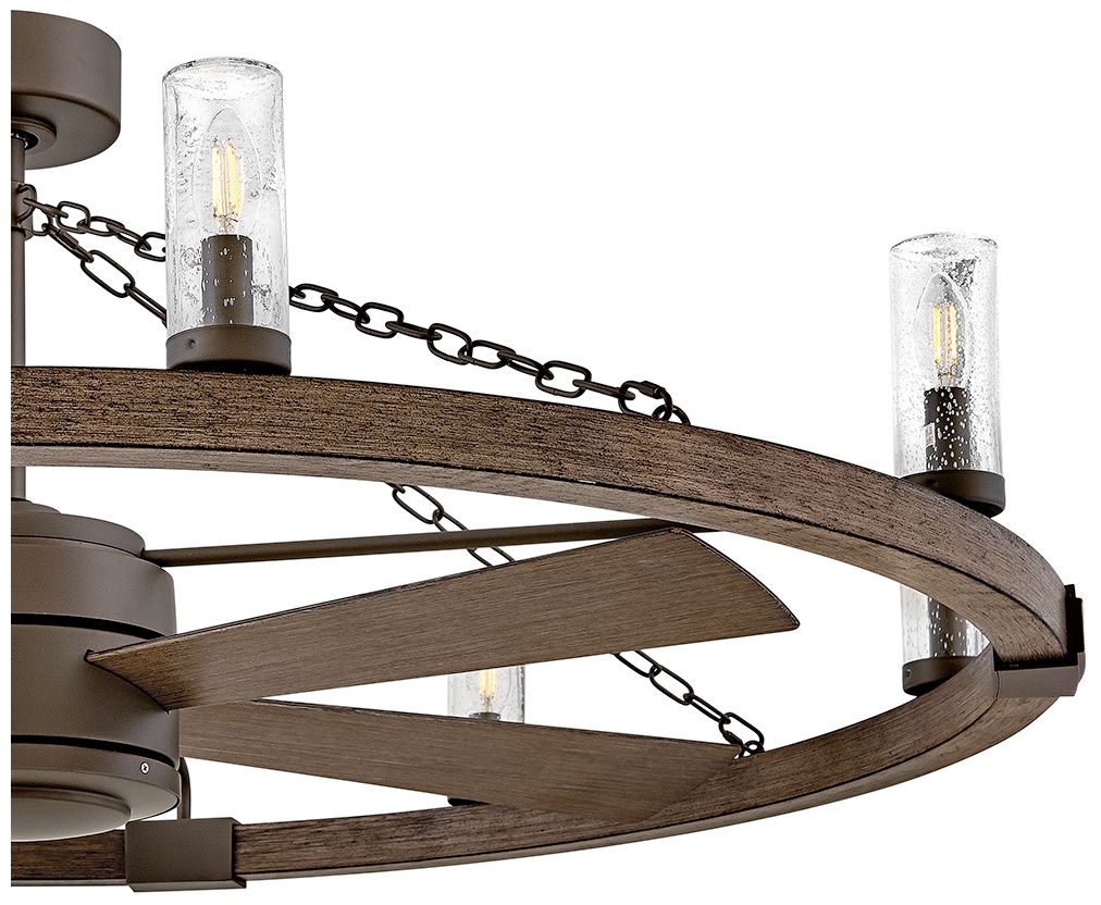 Hinkley Fan Sawyer 52" LED Smart Fandelier Metallic Matte Bronze