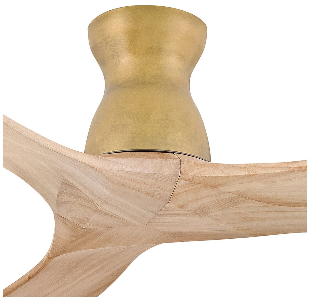 Image 2 Hinkley Fan Swell Flush 60" Smart Fan Heritage Brass more views