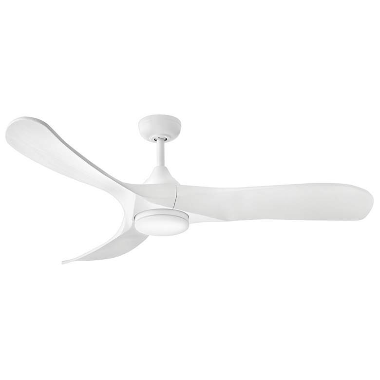 Image 1 Hinkley Fan Swell Illuminated 56" LED Smart Fan Matte White