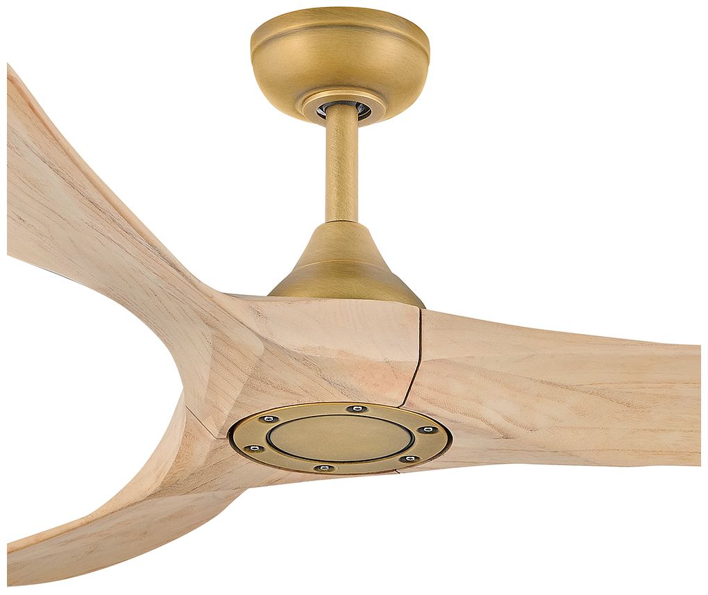 Hinkley Fan Swell Illuminated 56" LED Smart Fan Heritage Brass