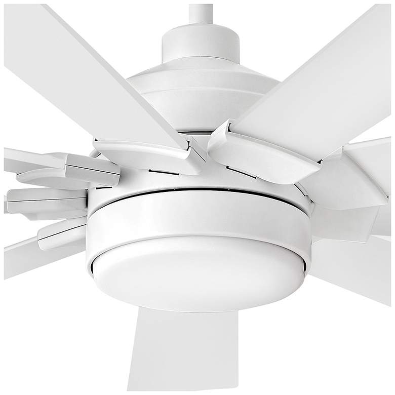 Image 6 Hinkley Fan Turbine 60" LED Smart Fan Chalk White more views