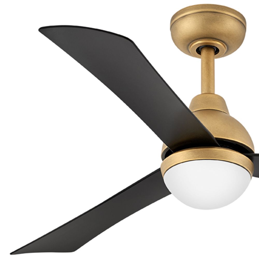 Image 7 Hinkley Fan Una 44" LED Fan Heritage Brass more views