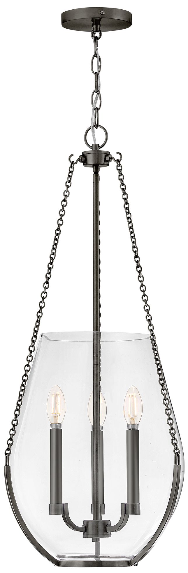Hinkley Farrin Medium Pendant 14" Gunmetal