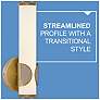 Hinkley Femi 22 1/4" Wide Lacquered Brass LED Vanity Bath Light