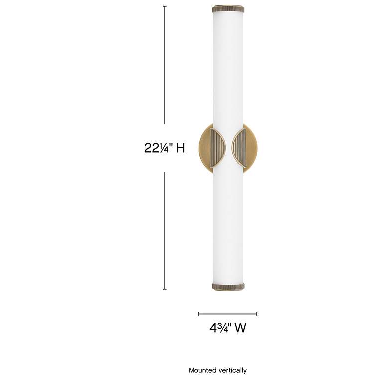 Image 3 Hinkley Femi 22 1/4" Wide Lacquered Brass LED Vanity Bath Light more views