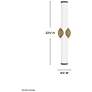 3_Hinkley Femi 22 1/4" Wide Lacquered Brass LED Vanity Bath Light more views