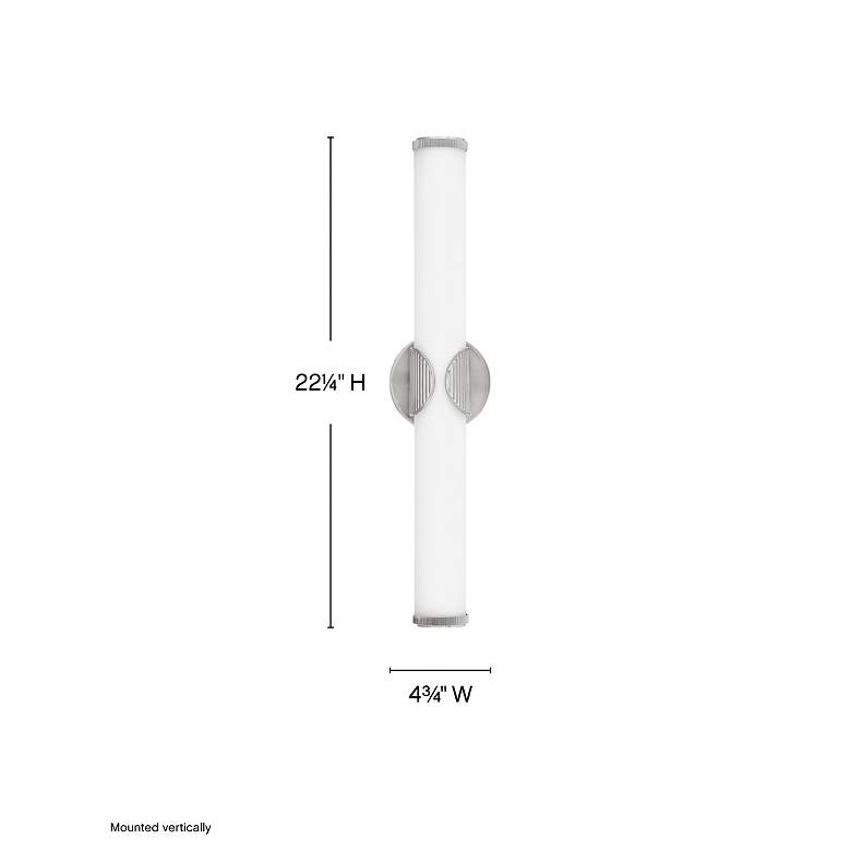 Image 3 Hinkley Femi 22 1/4"W Brushed Nickel LED Vanity Bath Light more views