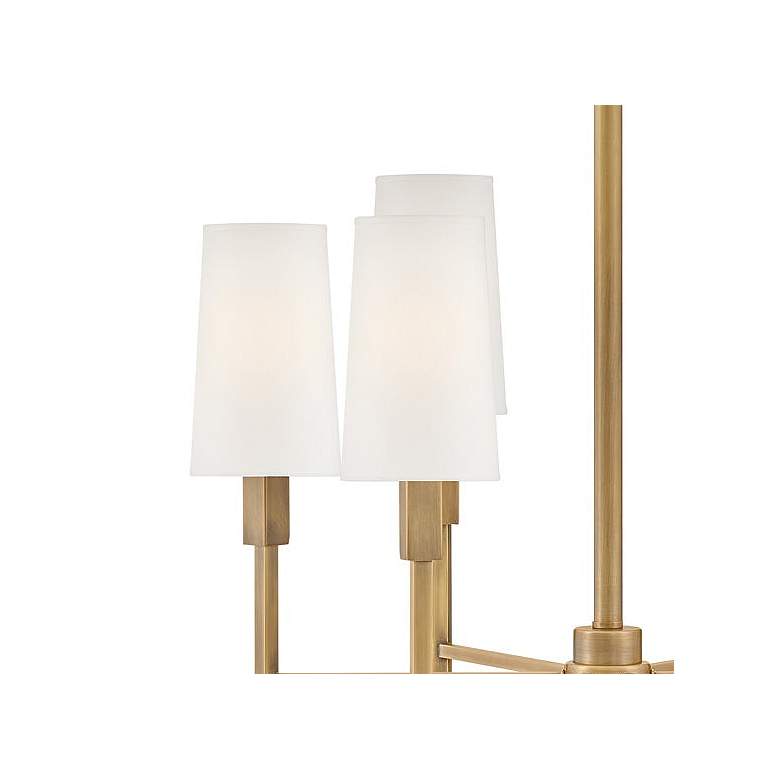 Image 2 Hinkley Fenwick 28" Wide Heritage Brass 6-Light Chandelier more views