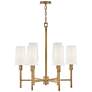 2_Hinkley Fenwick 28" Wide Heritage Brass 6-Light Chandelier more views