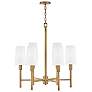 4_Hinkley Fenwick 28" Wide Heritage Brass 6-Light Chandelier more views