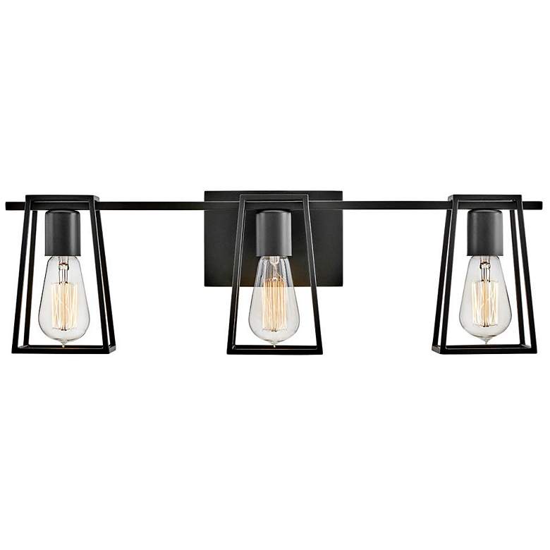 Image 2 Hinkley Filmore 24" Wide Black 3-Light Bath Light