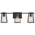 Hinkley Filmore 24" Wide Black 3-Light Bath Light
