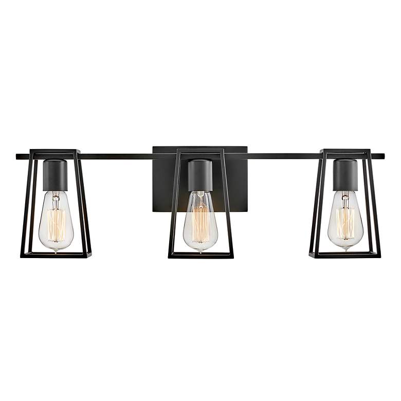 Image 3 Hinkley Filmore 24" Wide Black 3-Light Bath Light more views